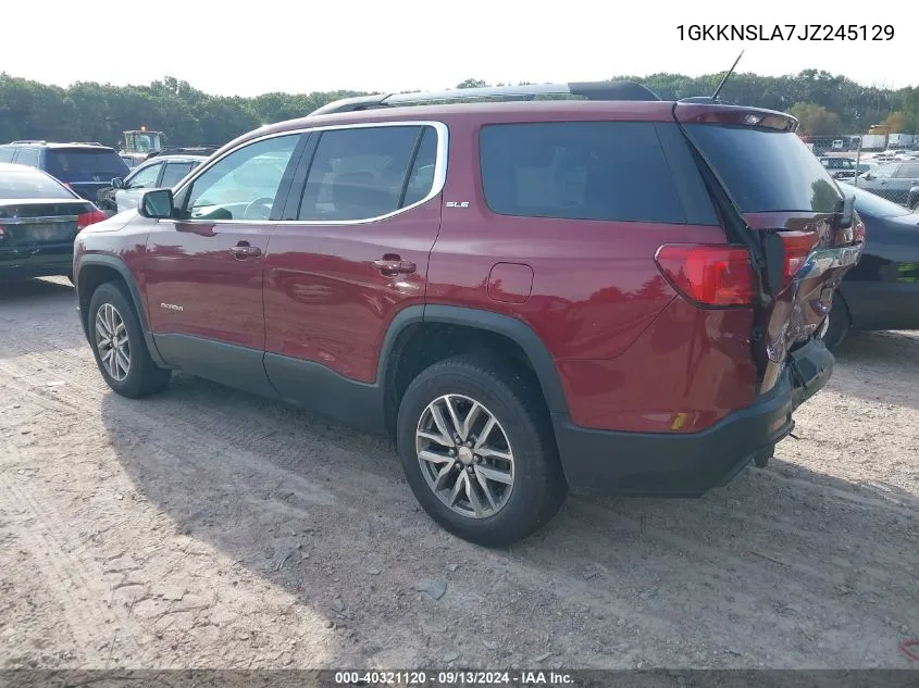 1GKKNSLA7JZ245129 2018 GMC Acadia Sle