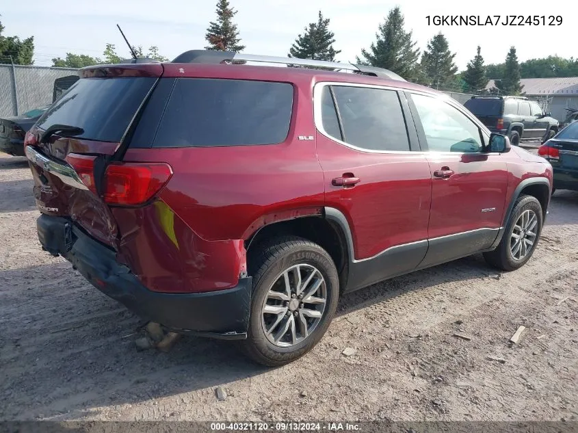 2018 GMC Acadia Sle VIN: 1GKKNSLA7JZ245129 Lot: 40321120