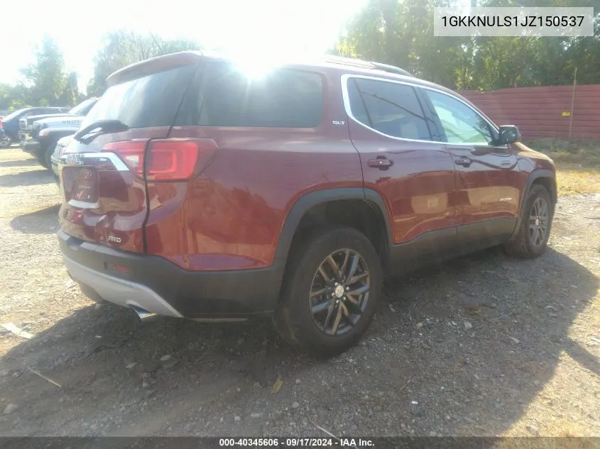 1GKKNULS1JZ150537 2018 GMC Acadia Slt-1