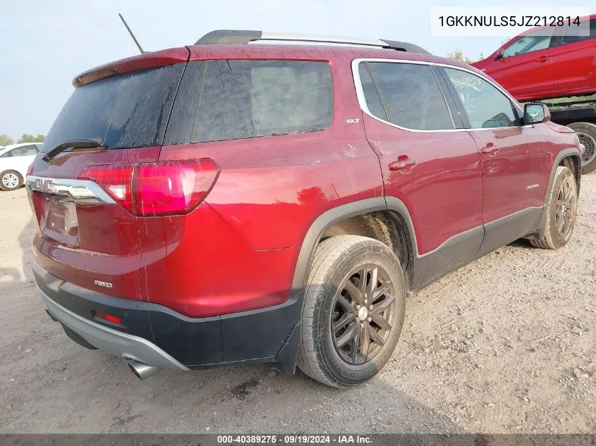 1GKKNULS5JZ212814 2018 GMC Acadia Slt-1