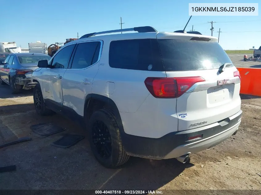 2018 GMC Acadia Slt-1 VIN: 1GKKNMLS6JZ185039 Lot: 40407518