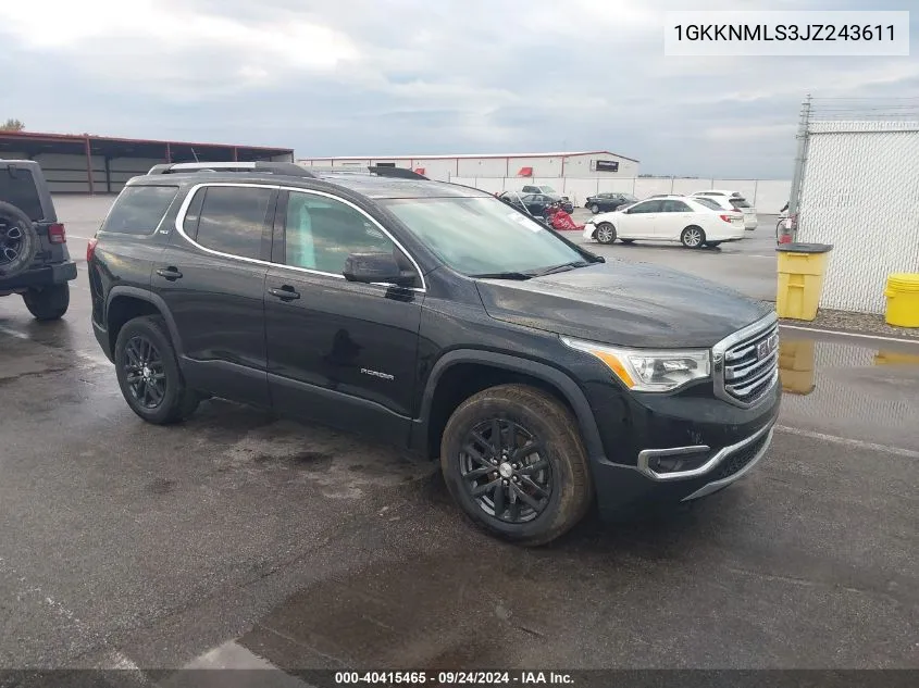 2018 GMC Acadia Slt-1 VIN: 1GKKNMLS3JZ243611 Lot: 40415465