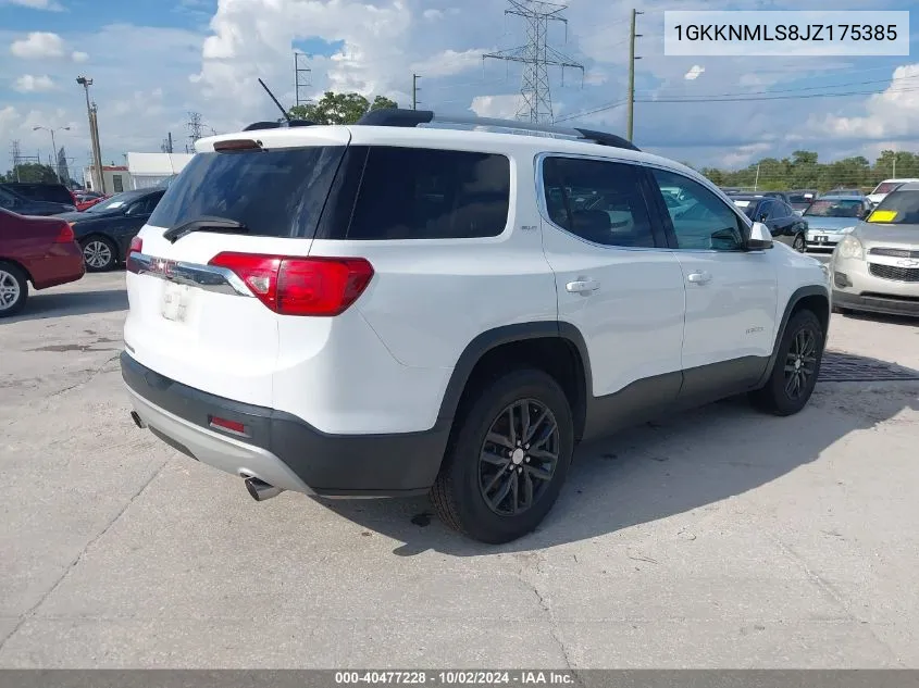 2018 GMC Acadia Slt-1 VIN: 1GKKNMLS8JZ175385 Lot: 40477228