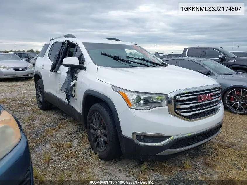 2018 GMC Acadia Slt-1 VIN: 1GKKNMLS3JZ174807 Lot: 40481718