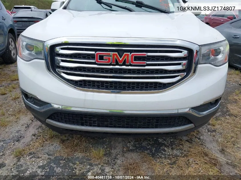 2018 GMC Acadia Slt-1 VIN: 1GKKNMLS3JZ174807 Lot: 40481718