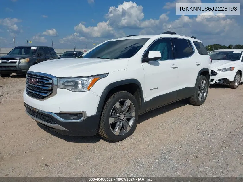 2018 GMC Acadia Slt-2 VIN: 1GKKNNLS5JZ228193 Lot: 40488532