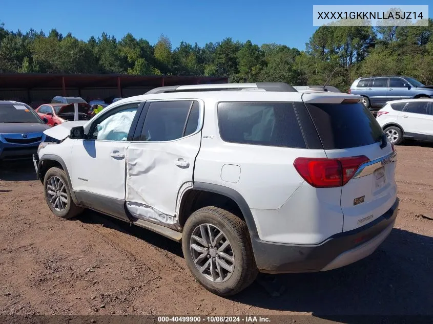 2018 GMC Acadia Sle-2 VIN: XXXX1GKKNLLA5JZ14 Lot: 40499900