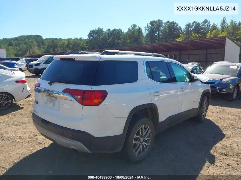 2018 GMC Acadia Sle-2 VIN: XXXX1GKKNLLA5JZ14 Lot: 40499900