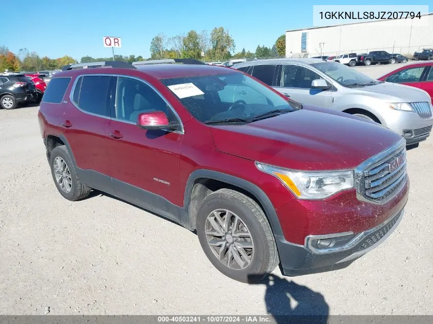 2018 GMC Acadia Sle VIN: 1GKKNLLS8JZ207794 Lot: 40503241