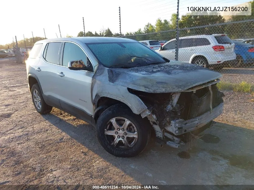 2018 GMC Acadia Sle-1 VIN: 1GKKNKLA2JZ156200 Lot: 40511234