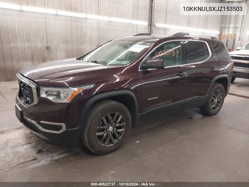 2018 GMC Acadia Slt-1 VIN: 1GKKNULSXJZ153503 Lot: 40522737