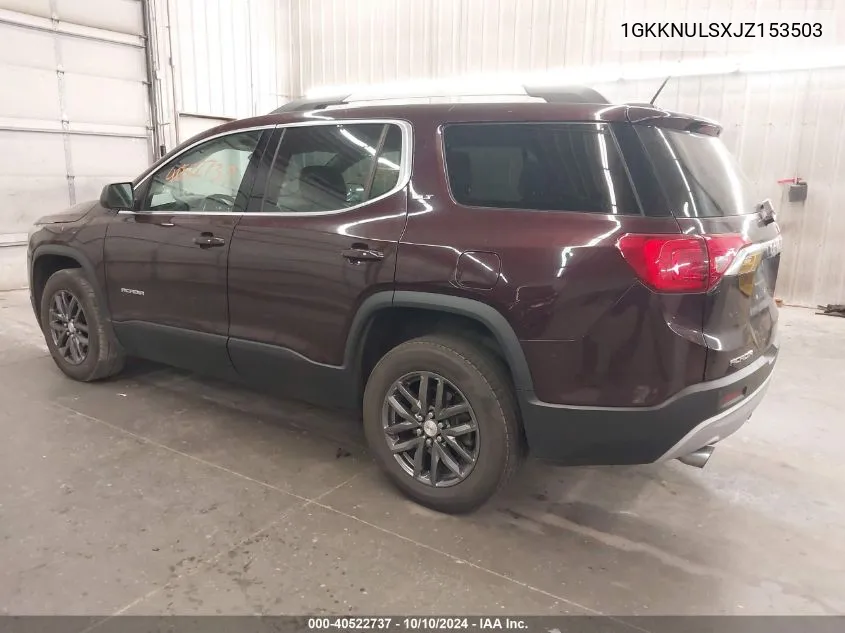 2018 GMC Acadia Slt-1 VIN: 1GKKNULSXJZ153503 Lot: 40522737