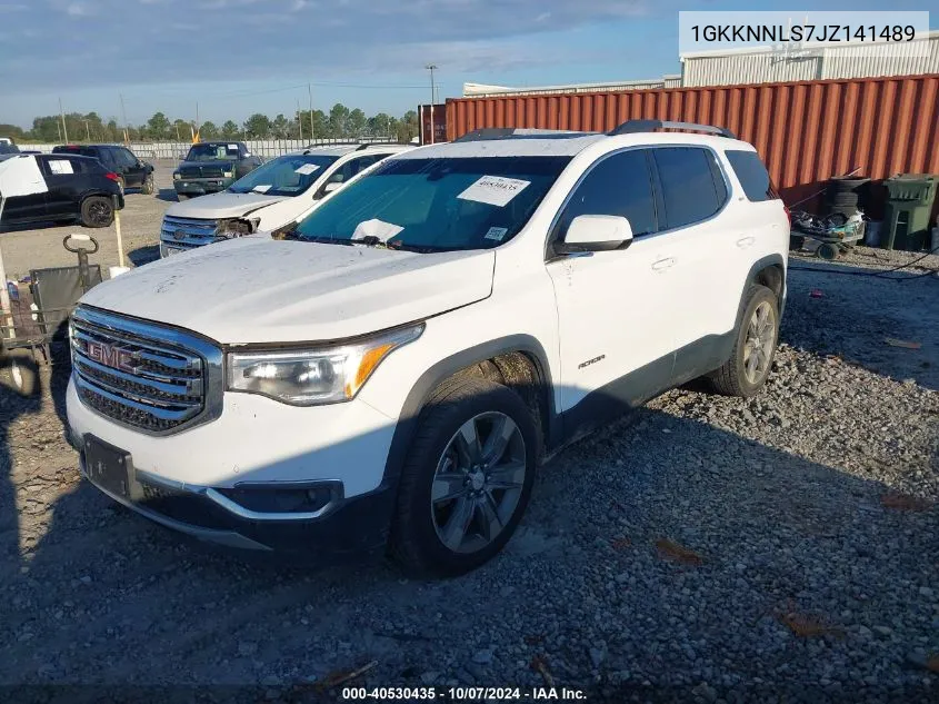 2018 GMC Acadia Slt-2 VIN: 1GKKNNLS7JZ141489 Lot: 40530435