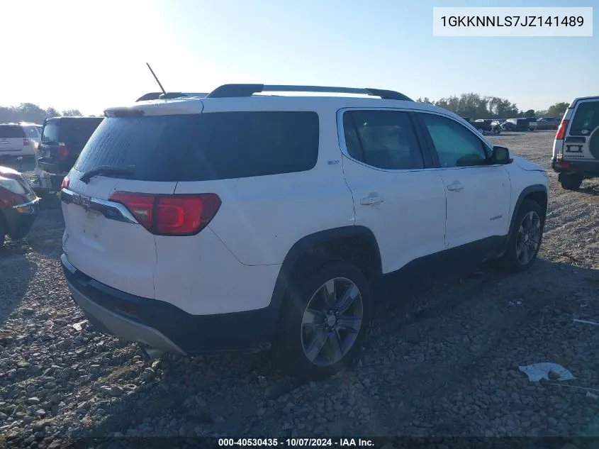 2018 GMC Acadia Slt-2 VIN: 1GKKNNLS7JZ141489 Lot: 40530435