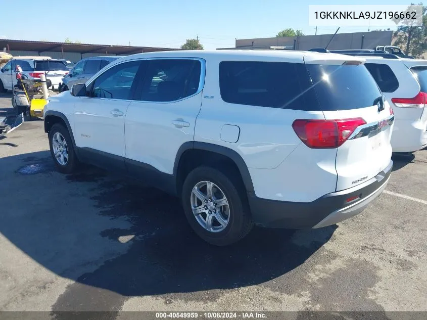 2018 GMC Acadia Sle-1 VIN: 1GKKNKLA9JZ196662 Lot: 40549959