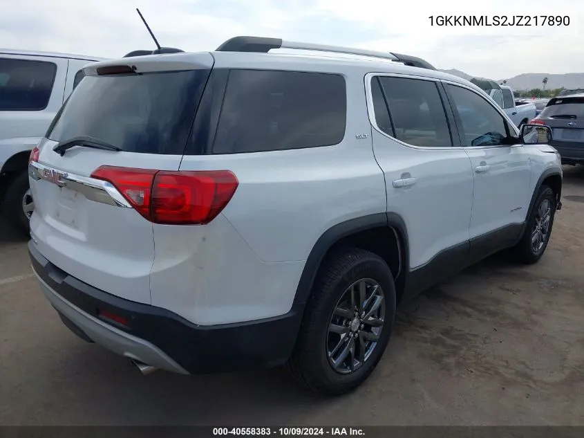 2018 GMC Acadia Slt-1 VIN: 1GKKNMLS2JZ217890 Lot: 40558383