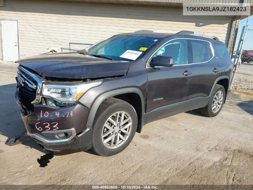 2018 GMC Acadia Sle-2 VIN: 1GKKNSLA9JZ182423 Lot: 40562605