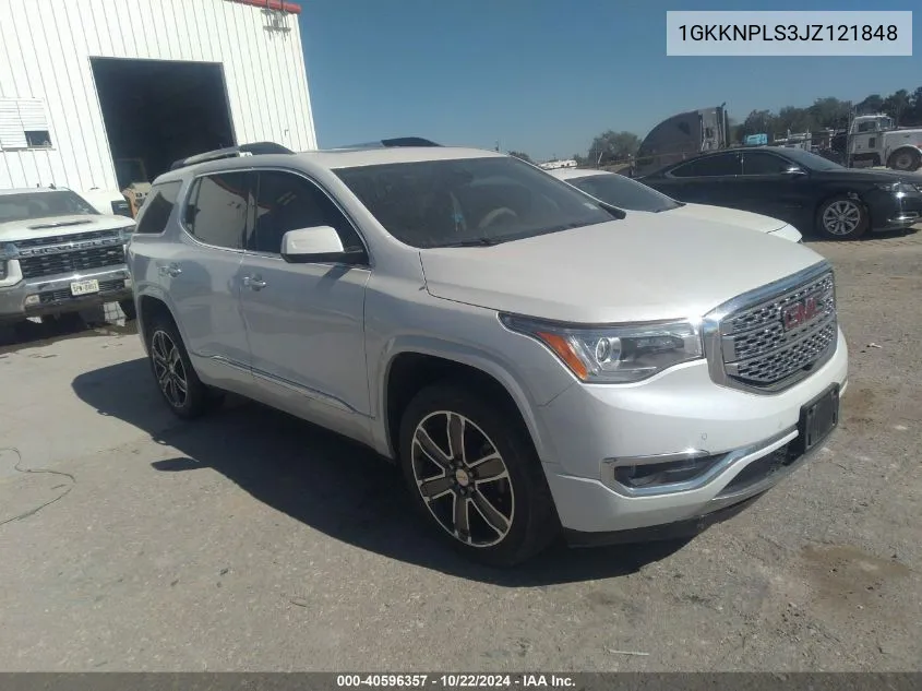 2018 GMC Acadia Denali VIN: 1GKKNPLS3JZ121848 Lot: 40596357