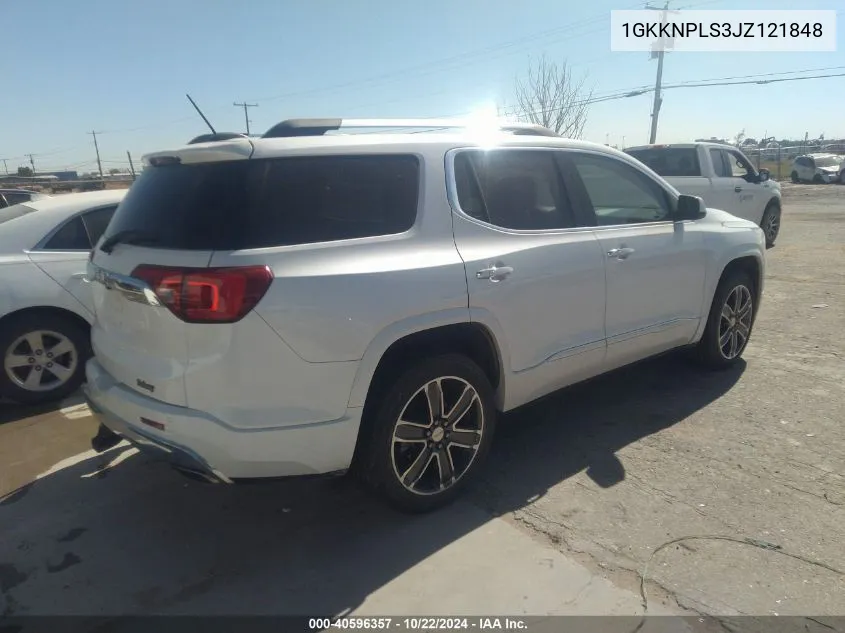 2018 GMC Acadia Denali VIN: 1GKKNPLS3JZ121848 Lot: 40596357