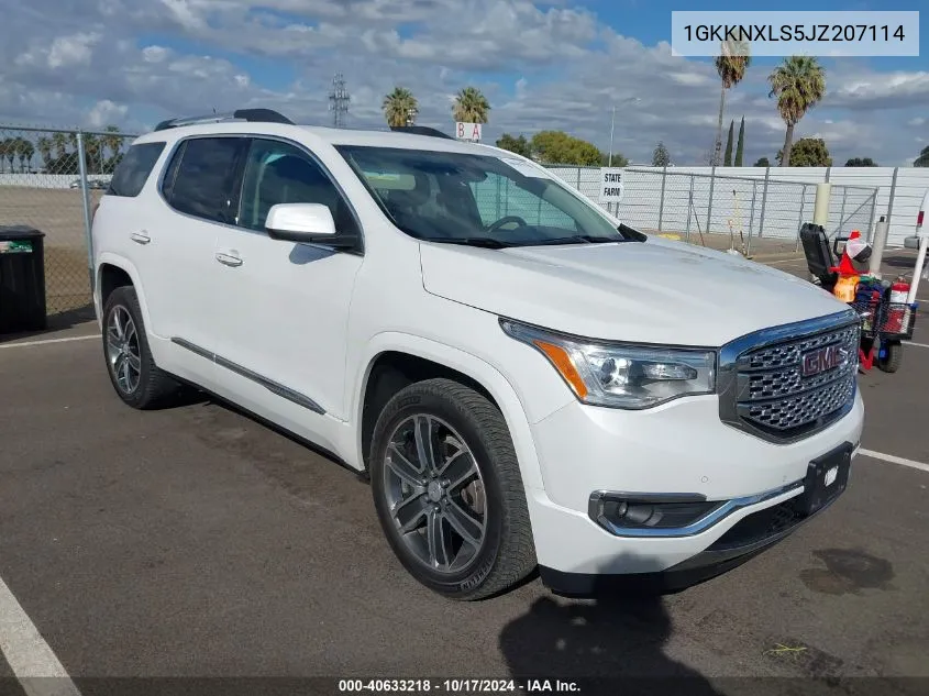 1GKKNXLS5JZ207114 2018 GMC Acadia Denali