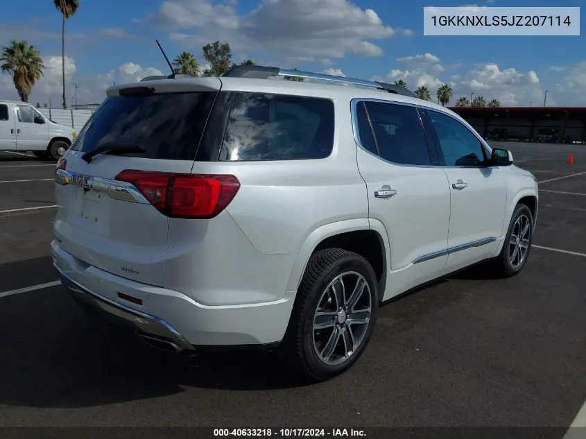 1GKKNXLS5JZ207114 2018 GMC Acadia Denali