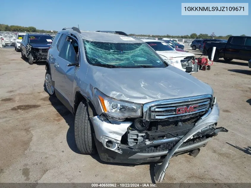 2018 GMC Acadia Slt-1 VIN: 1GKKNMLS9JZ109671 Lot: 40650962