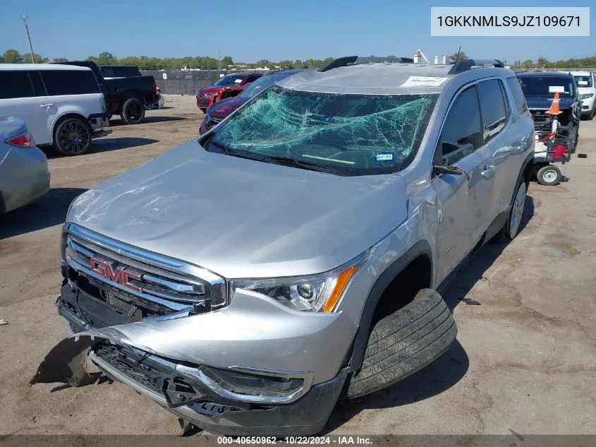 2018 GMC Acadia Slt-1 VIN: 1GKKNMLS9JZ109671 Lot: 40650962