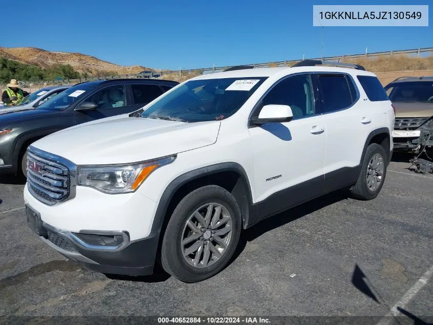 2018 GMC Acadia Sle-2 VIN: 1GKKNLLA5JZ130549 Lot: 40652884