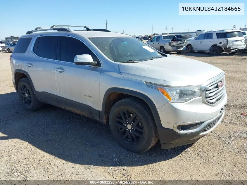 2018 GMC Acadia Slt-1 VIN: 1GKKNULS4JZ184665 Lot: 40807825