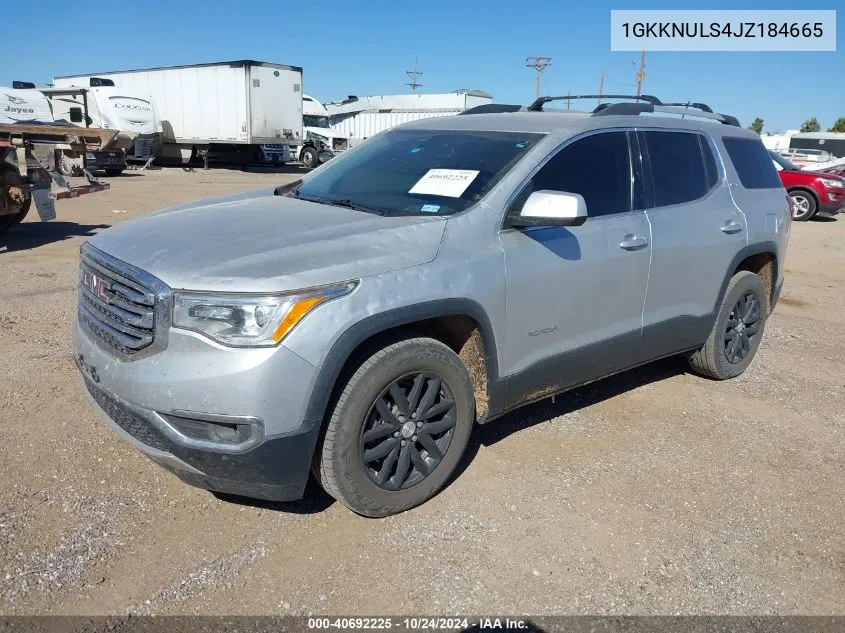 2018 GMC Acadia Slt-1 VIN: 1GKKNULS4JZ184665 Lot: 40807825