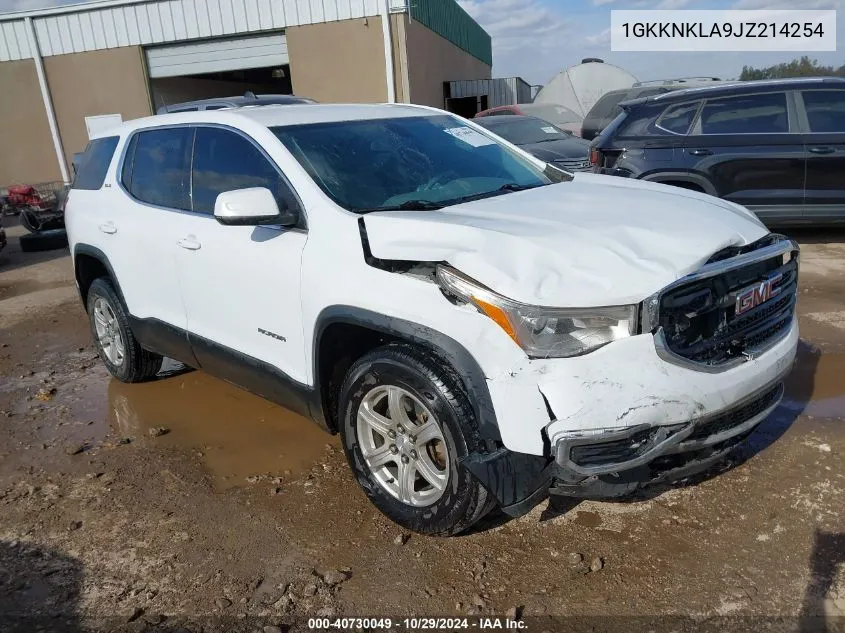 2018 GMC Acadia Sle-1 VIN: 1GKKNKLA9JZ214254 Lot: 40730049