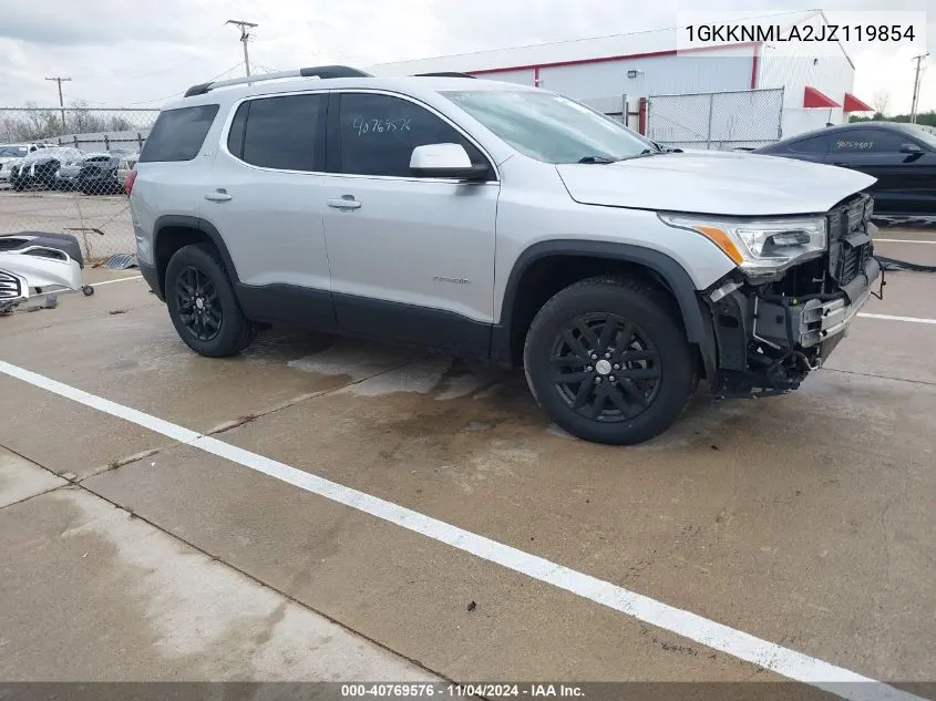 2018 GMC Acadia Slt-1 VIN: 1GKKNMLA2JZ119854 Lot: 40769576