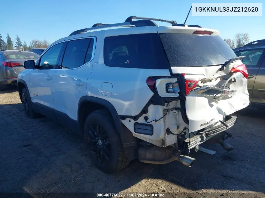 2018 GMC Acadia Slt-1 VIN: 1GKKNULS3JZ212620 Lot: 40776627