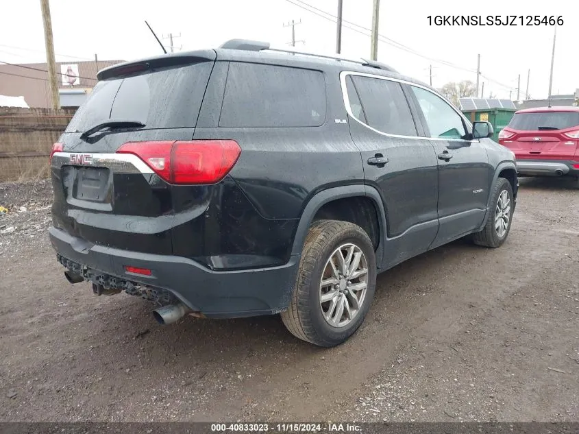 2018 GMC Acadia Sle-2 VIN: 1GKKNSLS5JZ125466 Lot: 40833023