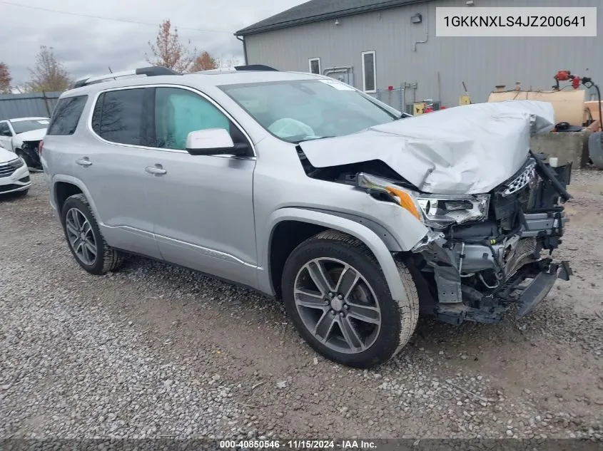 2018 GMC Acadia Denali VIN: 1GKKNXLS4JZ200641 Lot: 40850546