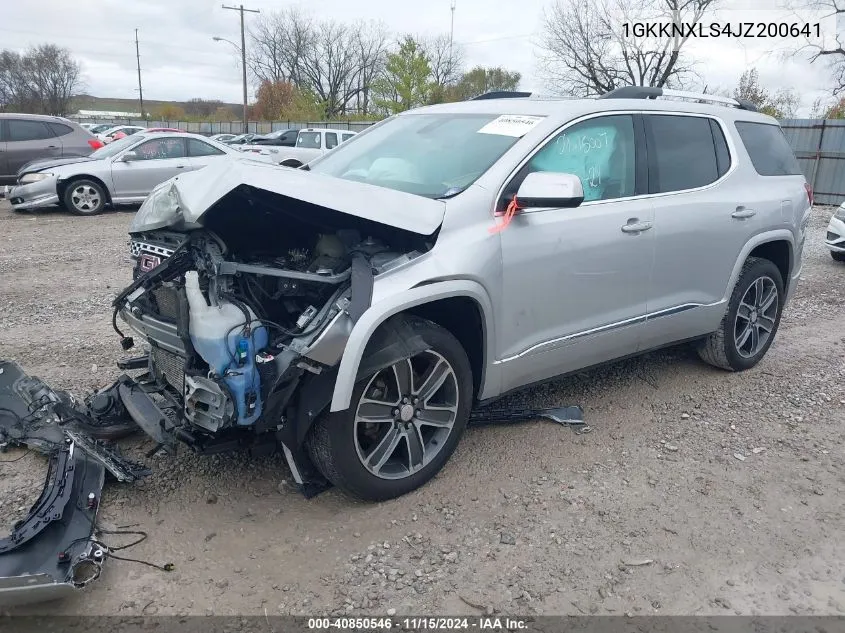 2018 GMC Acadia Denali VIN: 1GKKNXLS4JZ200641 Lot: 40850546