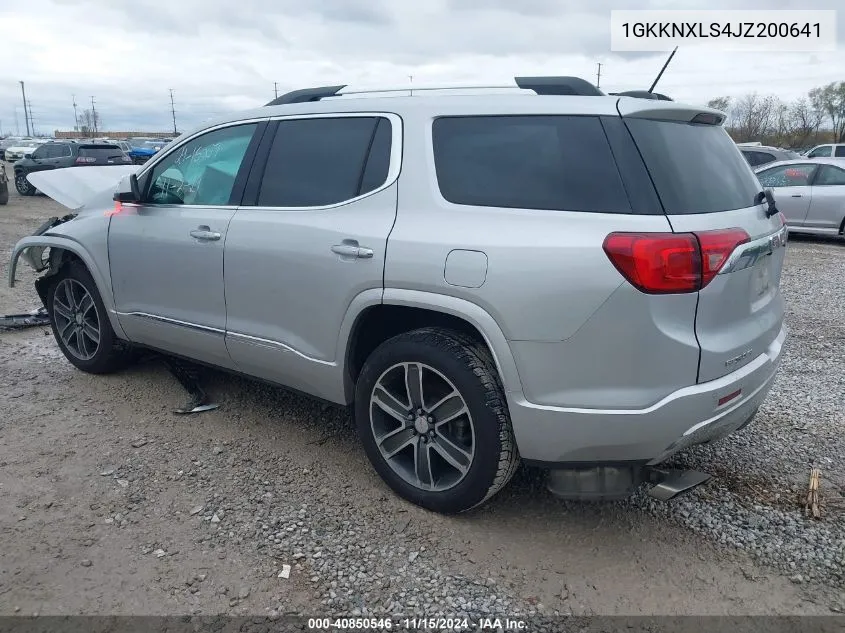 2018 GMC Acadia Denali VIN: 1GKKNXLS4JZ200641 Lot: 40850546