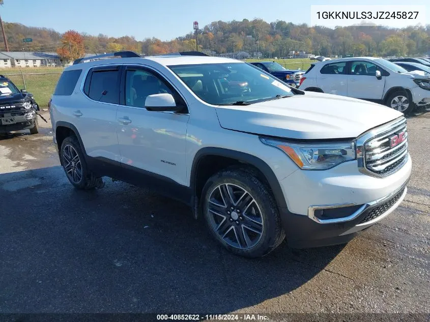 2018 GMC Acadia Slt VIN: 1GKKNULS3JZ245827 Lot: 40852622