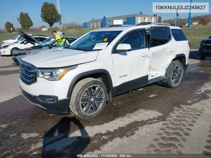 2018 GMC Acadia Slt VIN: 1GKKNULS3JZ245827 Lot: 40852622