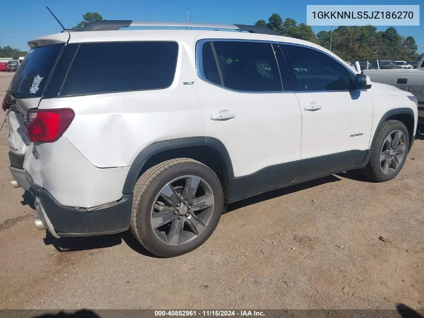 2018 GMC Acadia Slt-2 VIN: 1GKKNNLS5JZ186270 Lot: 40852961