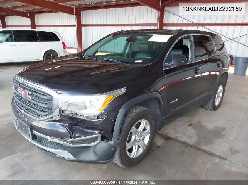 2018 GMC Acadia Sle-1 VIN: 1GKKNKLA0JZ222159 Lot: 40869950