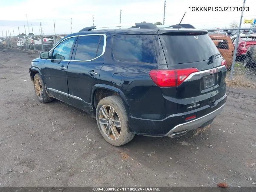 1GKKNPLS0JZ171073 2018 GMC Acadia Denali