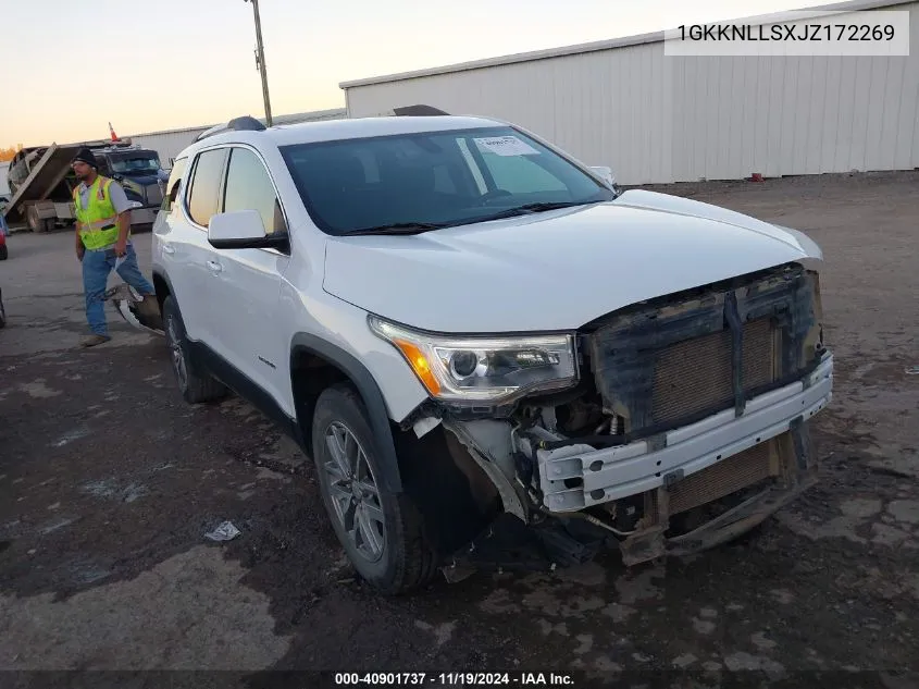 2018 GMC Acadia Sle-2 VIN: 1GKKNLLSXJZ172269 Lot: 40901737