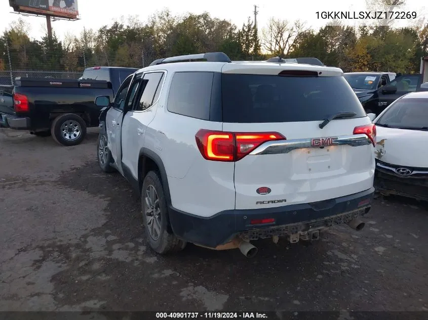 2018 GMC Acadia Sle-2 VIN: 1GKKNLLSXJZ172269 Lot: 40901737