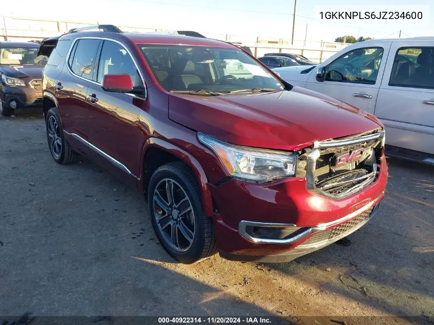 2018 GMC Acadia Denali VIN: 1GKKNPLS6JZ234600 Lot: 40922314