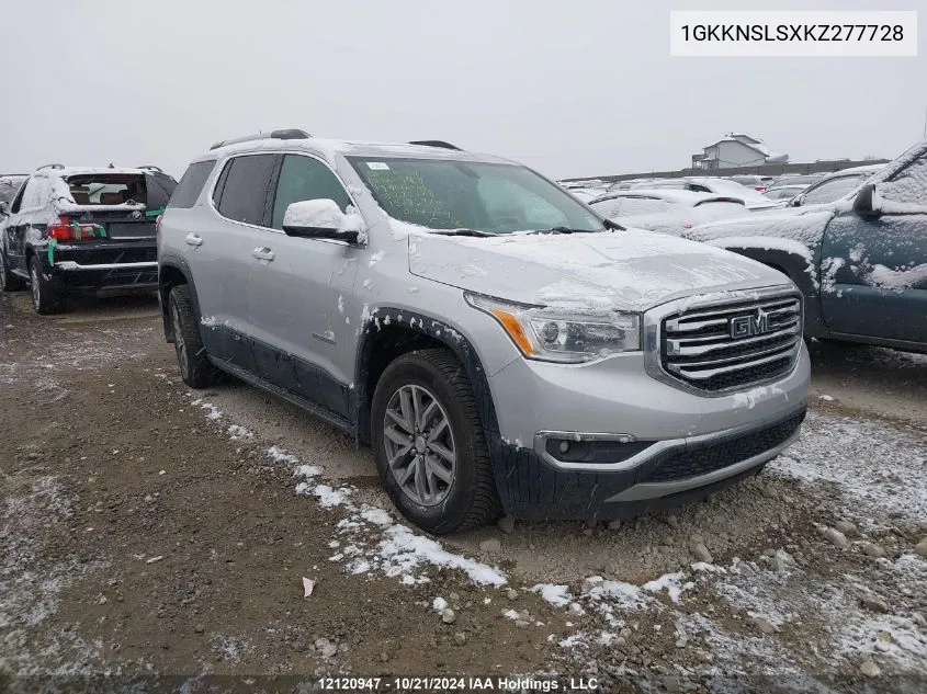 2019 GMC Acadia VIN: 1GKKNSLSXKZ277728 Lot: 12120947