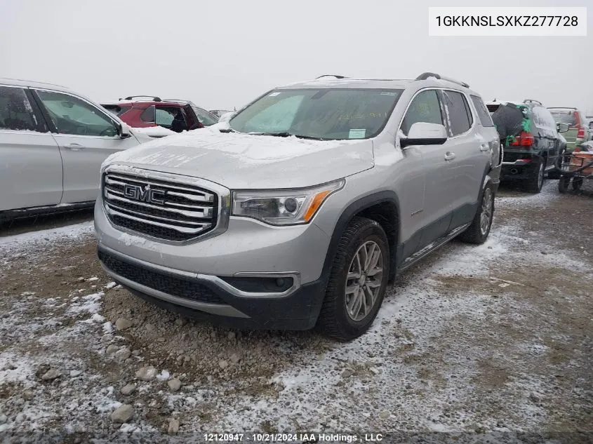 1GKKNSLSXKZ277728 2019 GMC Acadia