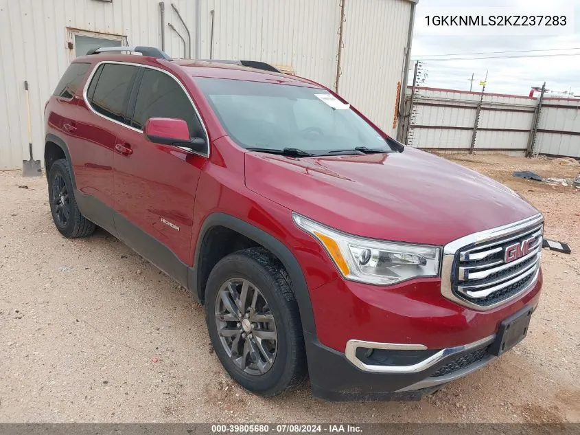 1GKKNMLS2KZ237283 2019 GMC Acadia Slt-1