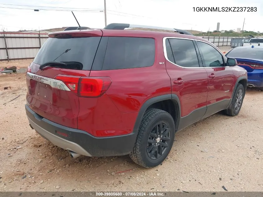 1GKKNMLS2KZ237283 2019 GMC Acadia Slt-1