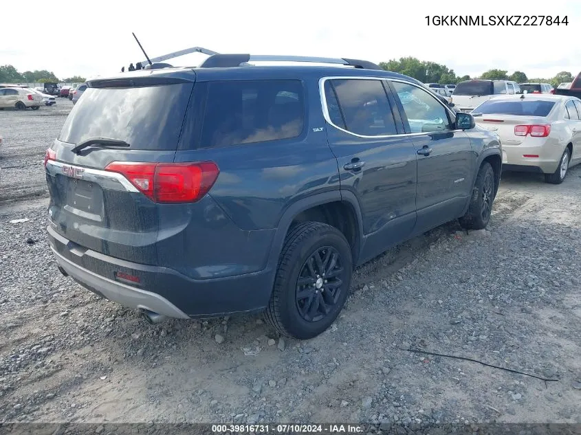 1GKKNMLSXKZ227844 2019 GMC Acadia Slt-1